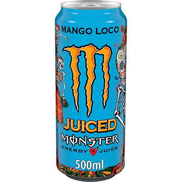 MONSTER MANGO LOCO JUICED 500ML - BEBIDA ENERGETICA - 24 latas (MONSTER NACIONAL)