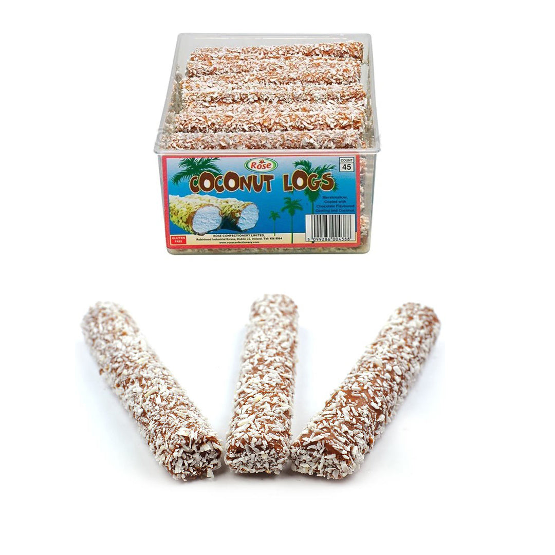 Marshmellow Coconut Logs 50 Unidades