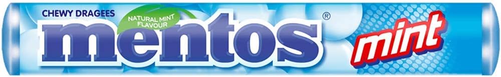Mentos Menta, Caramelo Masticable - 20 unidades de 38 gr (Total 760 gr)
