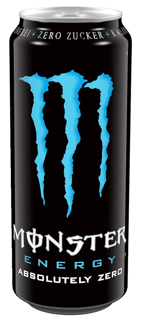 MONSTER ABSOLUTELY ZERO 500ML - BEBIDA ENERGETICA - PACK 24 LATAS - SIN AZUCAR - Nacional