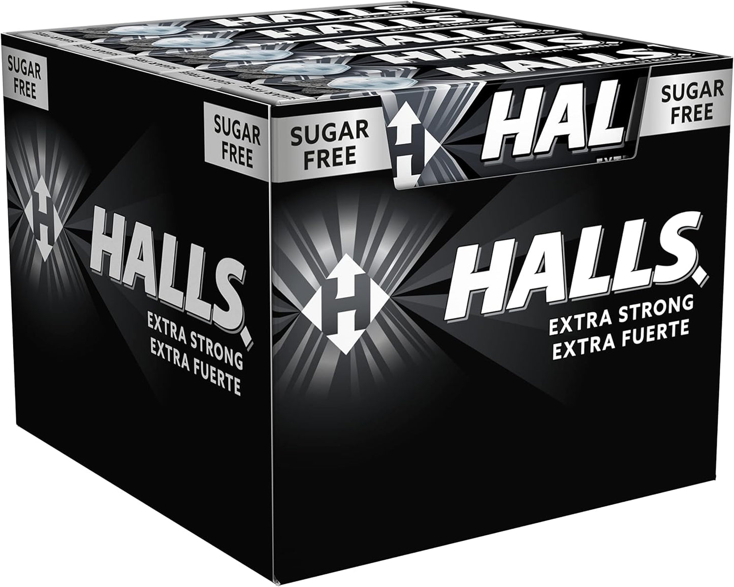 Halls Menta Fuerte - Caramelo duro - Caja con 20 unidades x 32g (total de 640g)