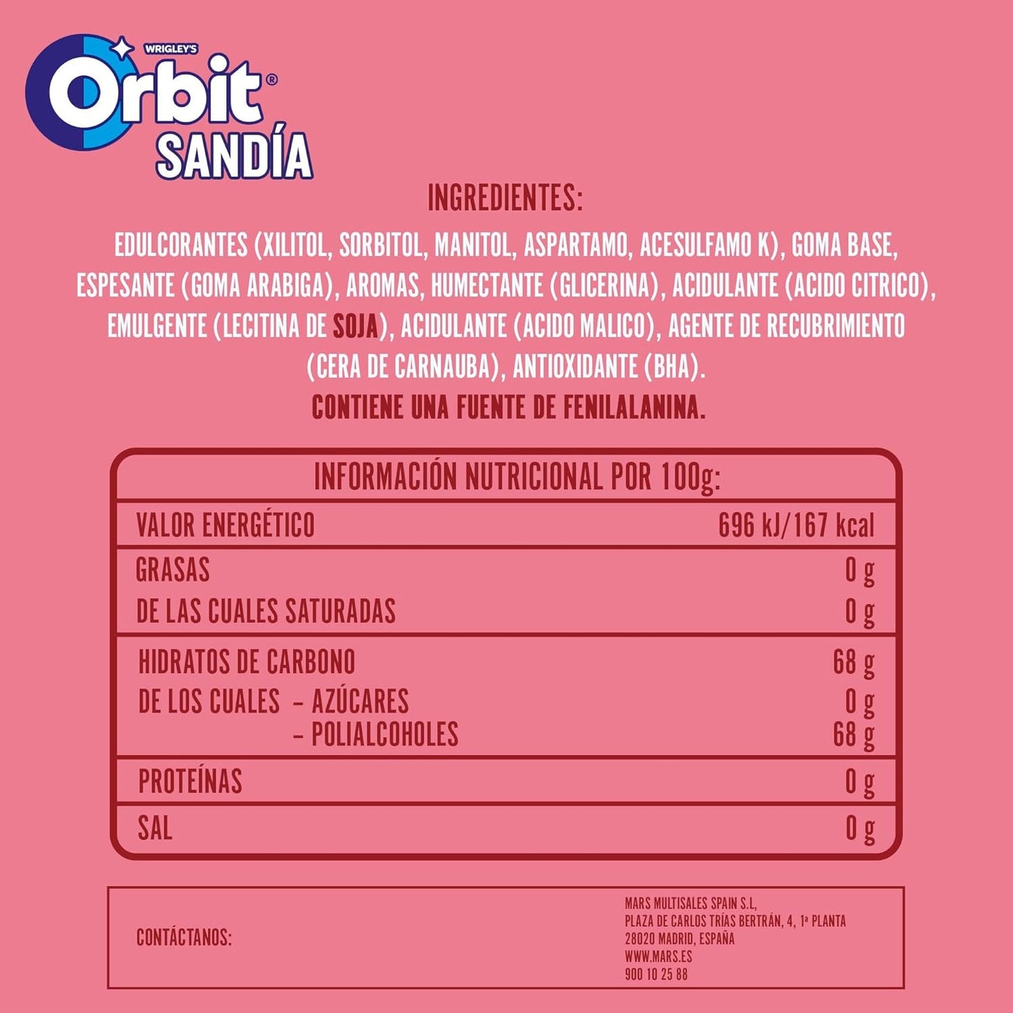 Orbit SANDIA chewing gum dragee 30 units
