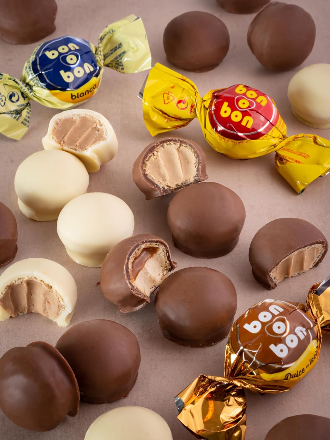 Arcor bon o bon Bombón sabor chocolate BLANCO 30u (450g)