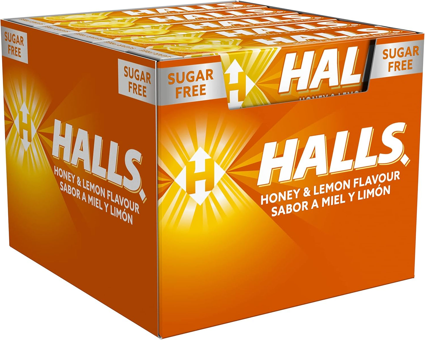 Halls Miel y Limón - Caramelo duro - Caja con 20 Sticks de 32 g