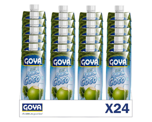 Goya Agua de Coco 330 ml, 100% Agua de Coco Natural Sin Azúcar, Hidratante y Reconstituyente con Electrolitos y Minerales