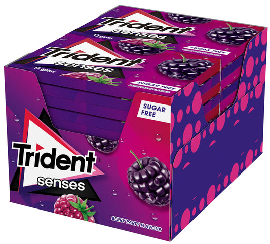 Trident Chicle Senses Berry Frutos rojos 12 unidades