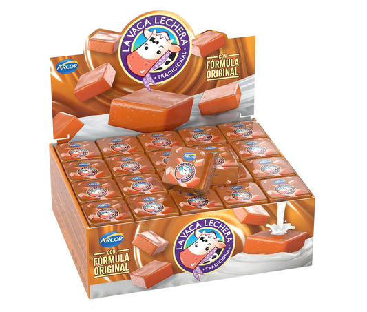 Arcor La VACA LECHERA - Caramelo de Leche - Caja 80 Unidades de 6,5g (520g)