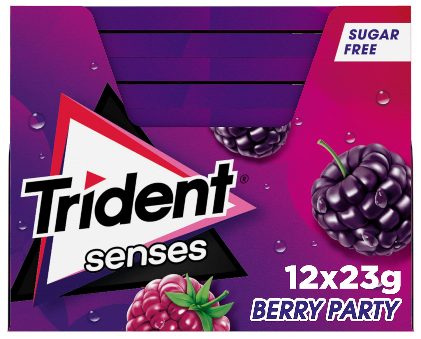Trident Gum Senses Berry Red Fruits 12 units