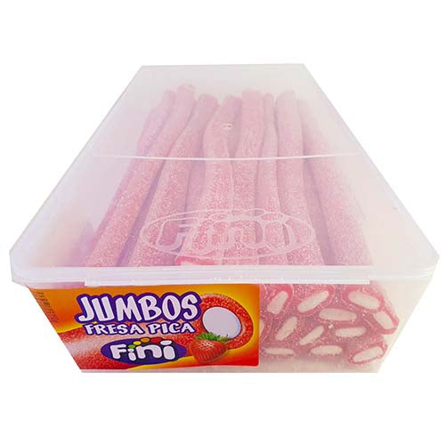 FINI Regaliz JUMBO FRESA PICA - Caja de 30 Unidades