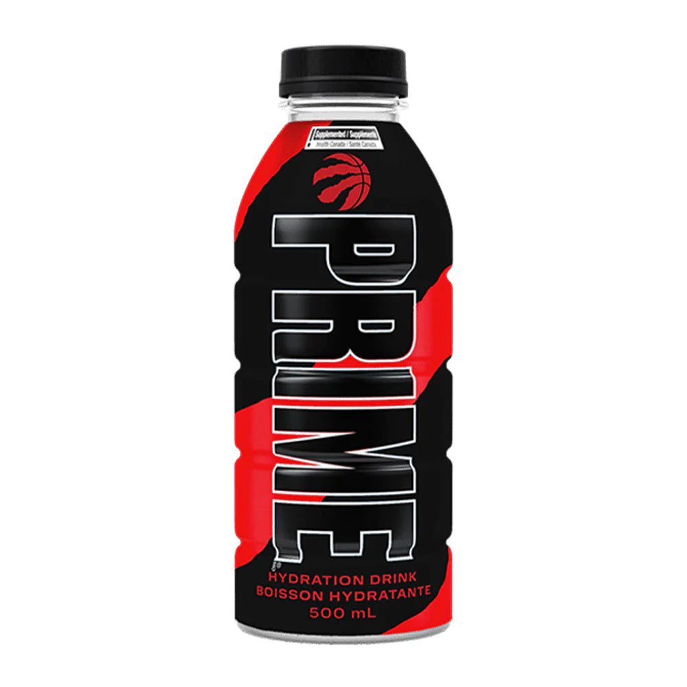 Prime Hydration Toronto Raptors Black 500ml | Edición Limitada NBA
