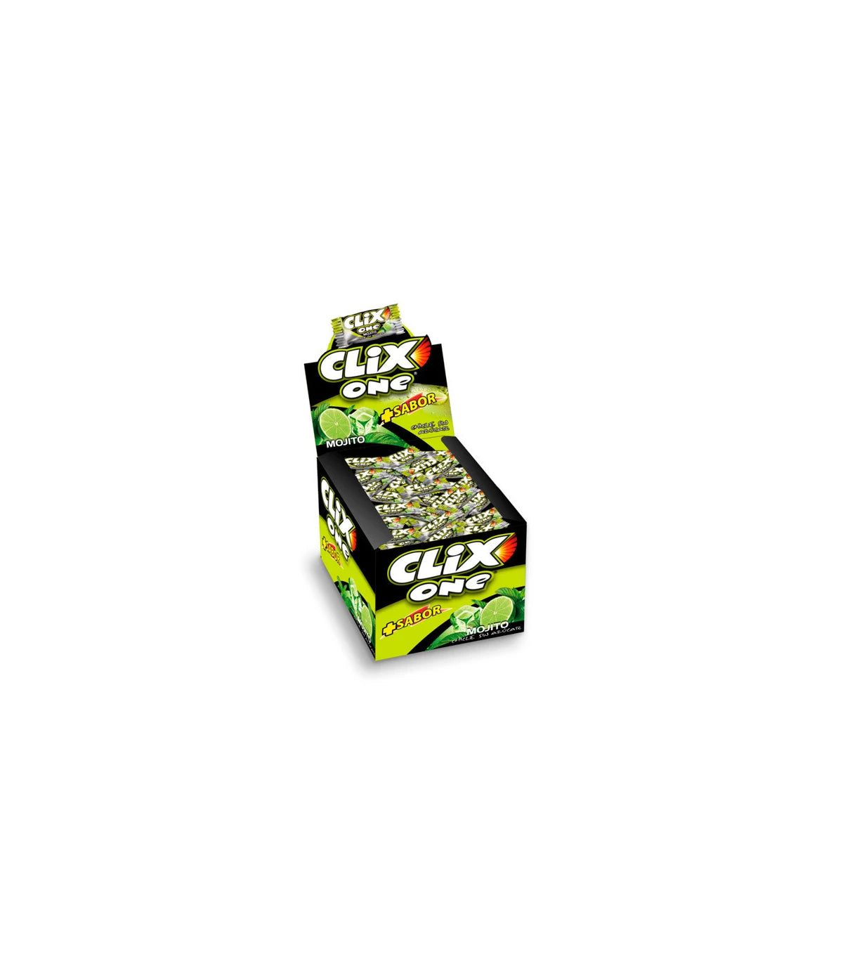 CLIX ONE MOJITO - CHICLE SIN AZÚCAR - Caja de 200 unidades