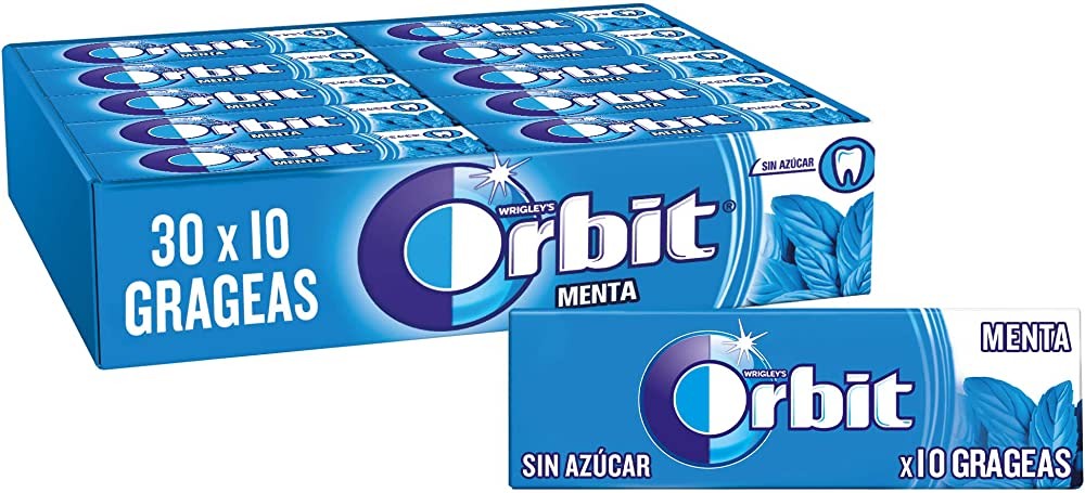Orbit mint chewing gum dragee 30 units