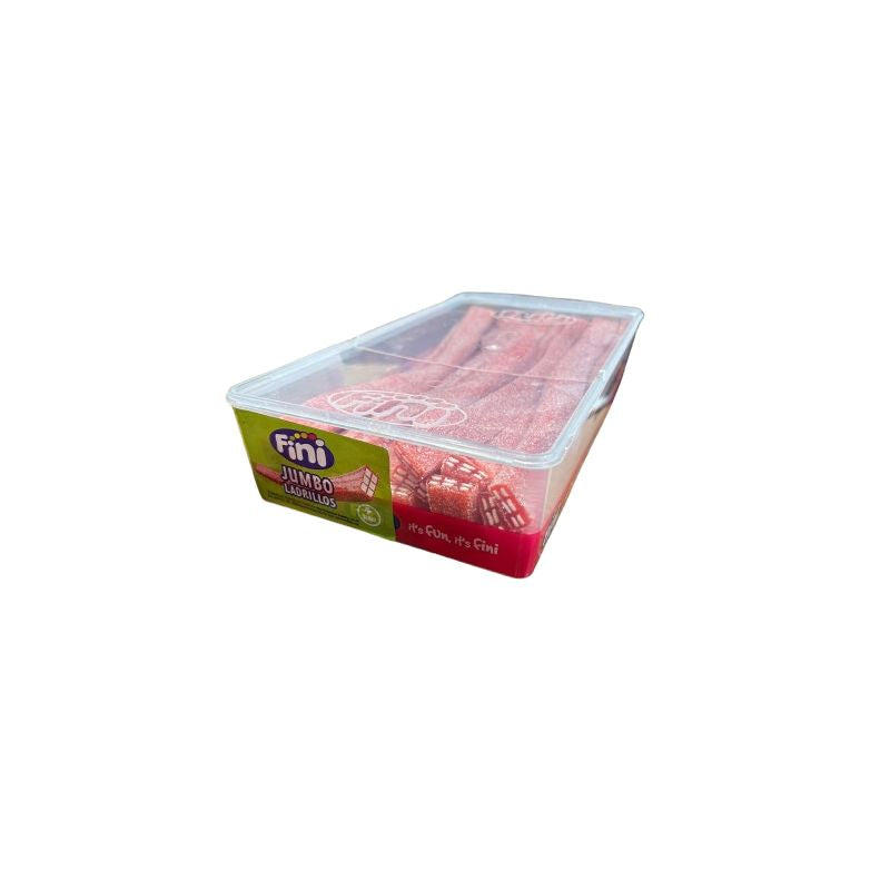 FINI Regaliz JUMBO LADRILLOS FRESA PICA - CAJA de 30 Unidades