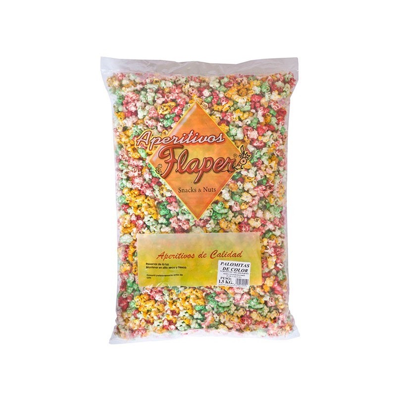 Flaper Palomitas colores Dulce GIGANTES XXL 1.5KG