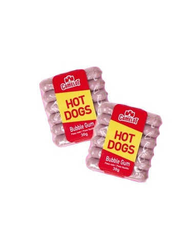 Hot Dog Bubble Gum CAMELOT Chewing Gum 24 Units