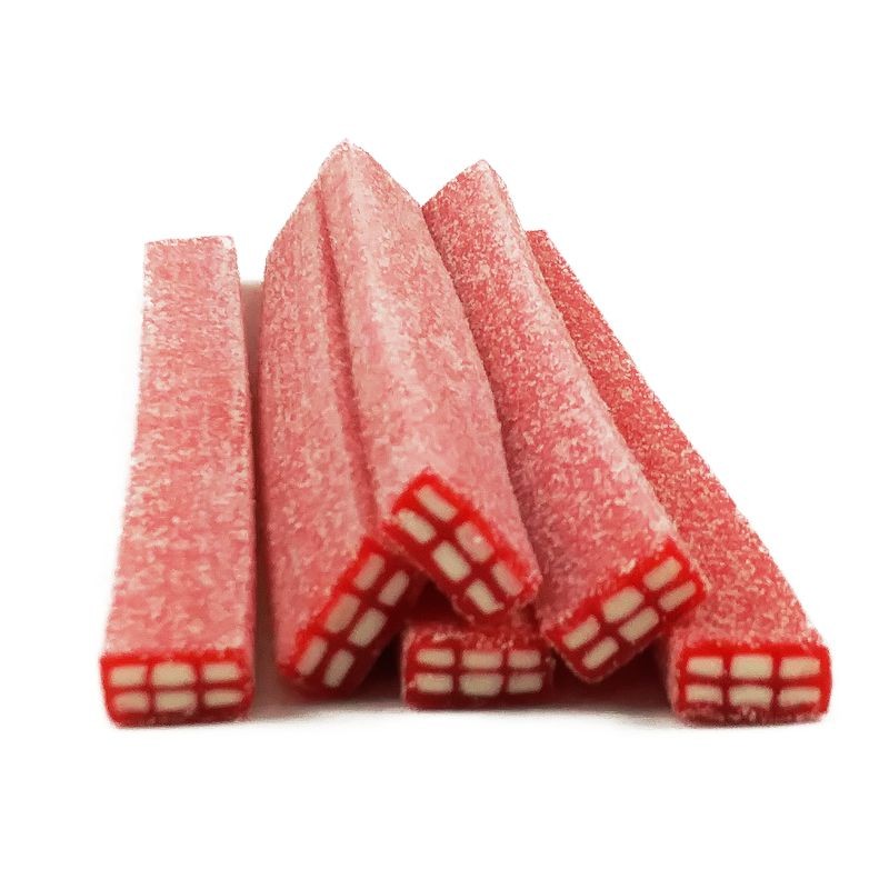 FINI Regaliz JUMBO LADRILLOS FRESA PICA - CAJA de 30 Unidades
