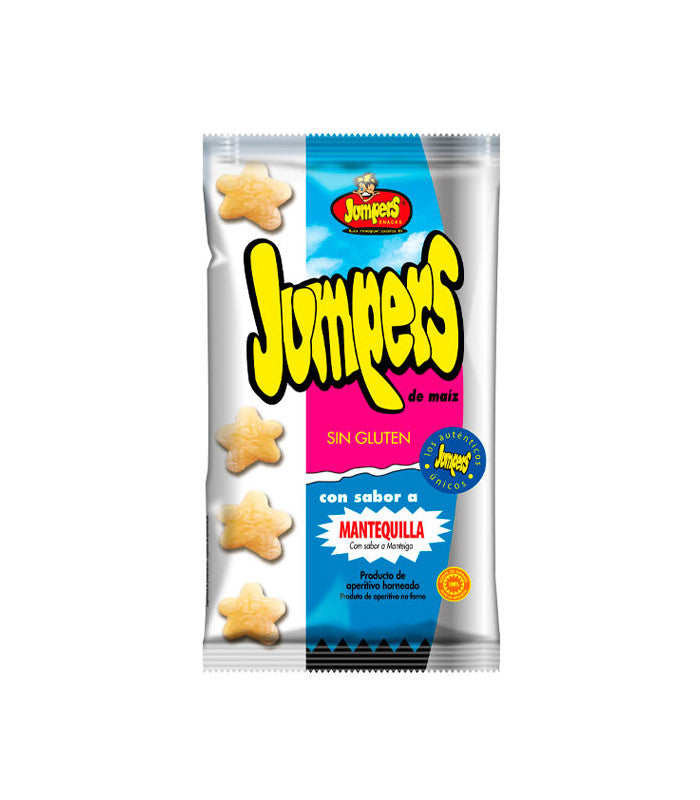 JUMPERS Mantequilla FAMILIAR - 12 paquetes de 100G - Gusanitos Jumpers Sabor Mantequilla