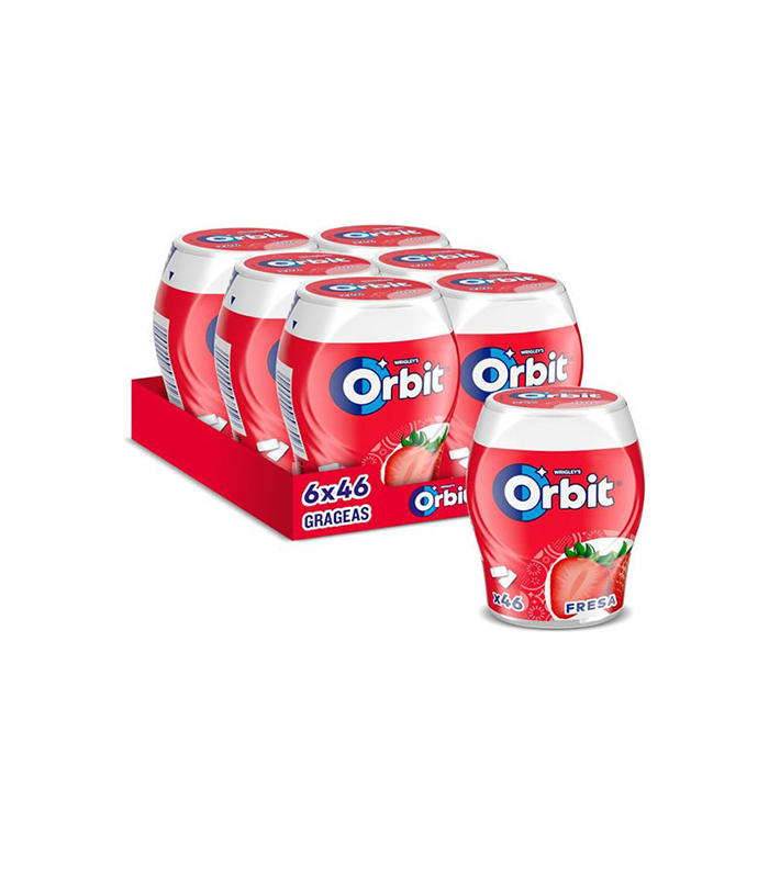 Orbit Sugar-Free Gum Bottle Strawberry Flavor - Dragee (6U x 60 Gum)