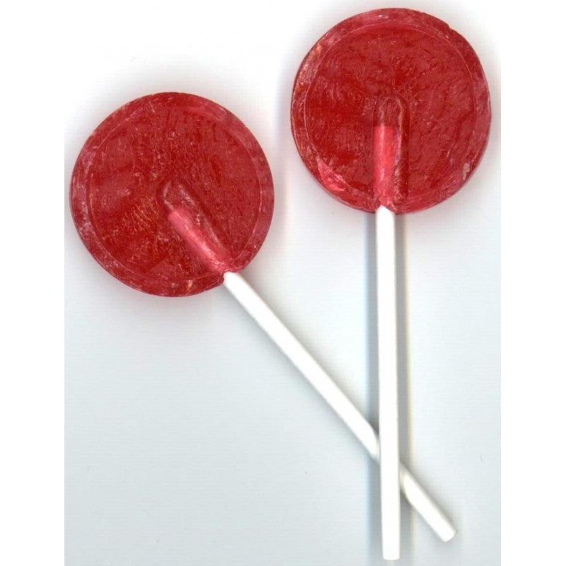 Cerdán Caramels - ROUND Cherry-flavored Lollipops | Gluten and Allergen-free Hard Candy with Stick | Ideal for Parties, Events and Birthdays | 200U