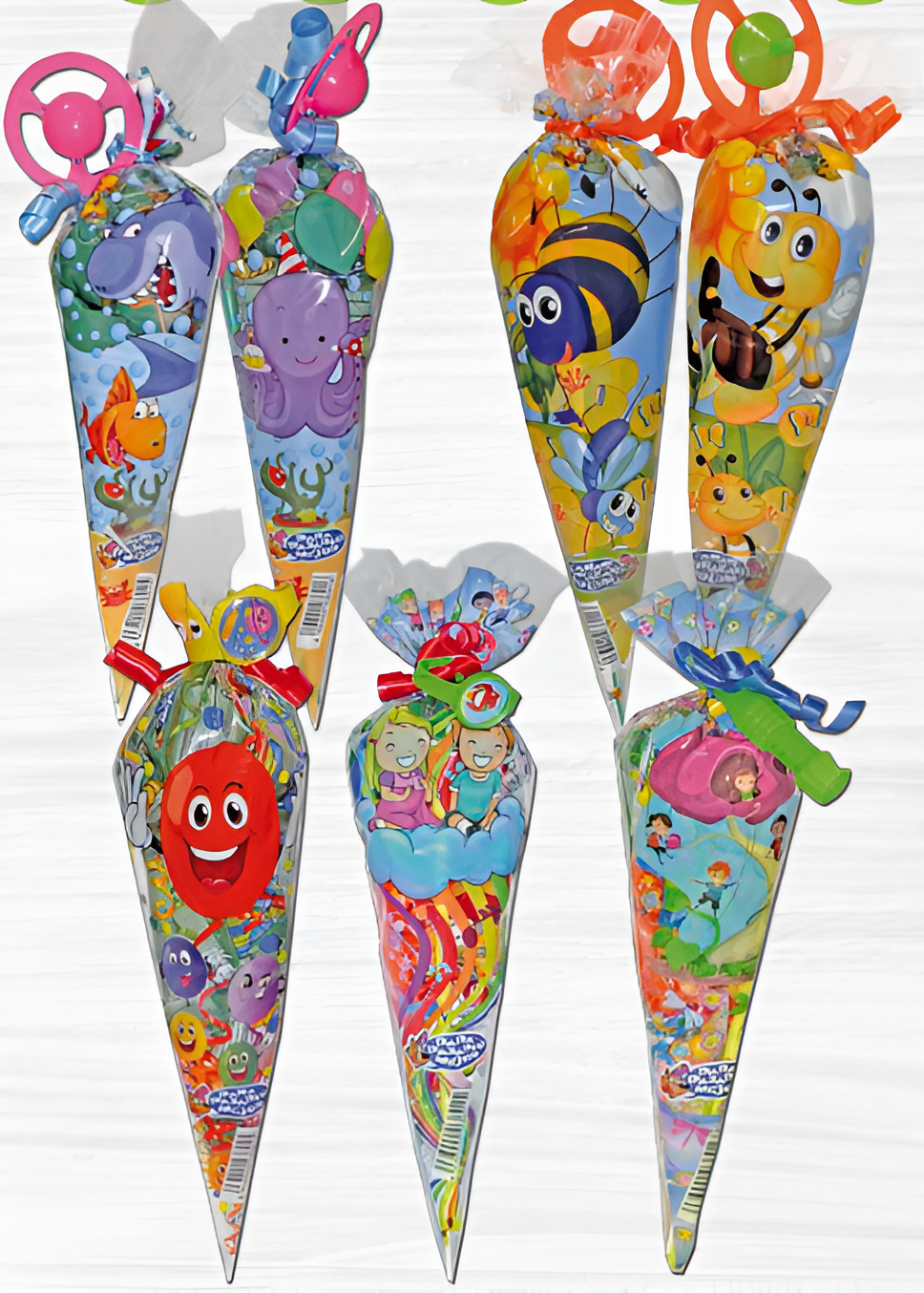 Cono cucuruchos de cumpleaños