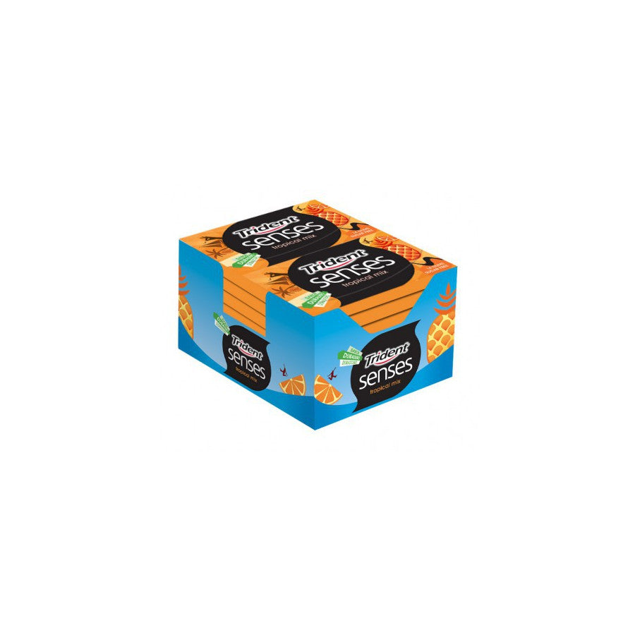 Trident Chicle Senses Tropical 12 unidades
