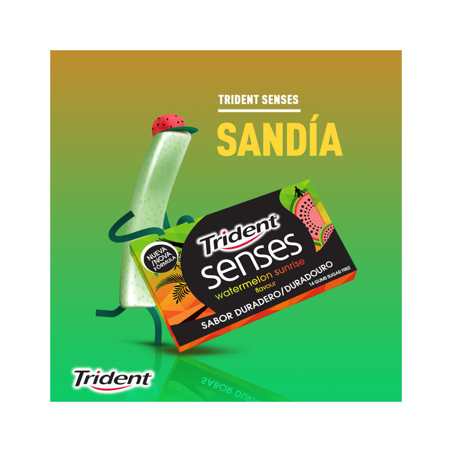 Trident Gum Senses Watermelon 12 units