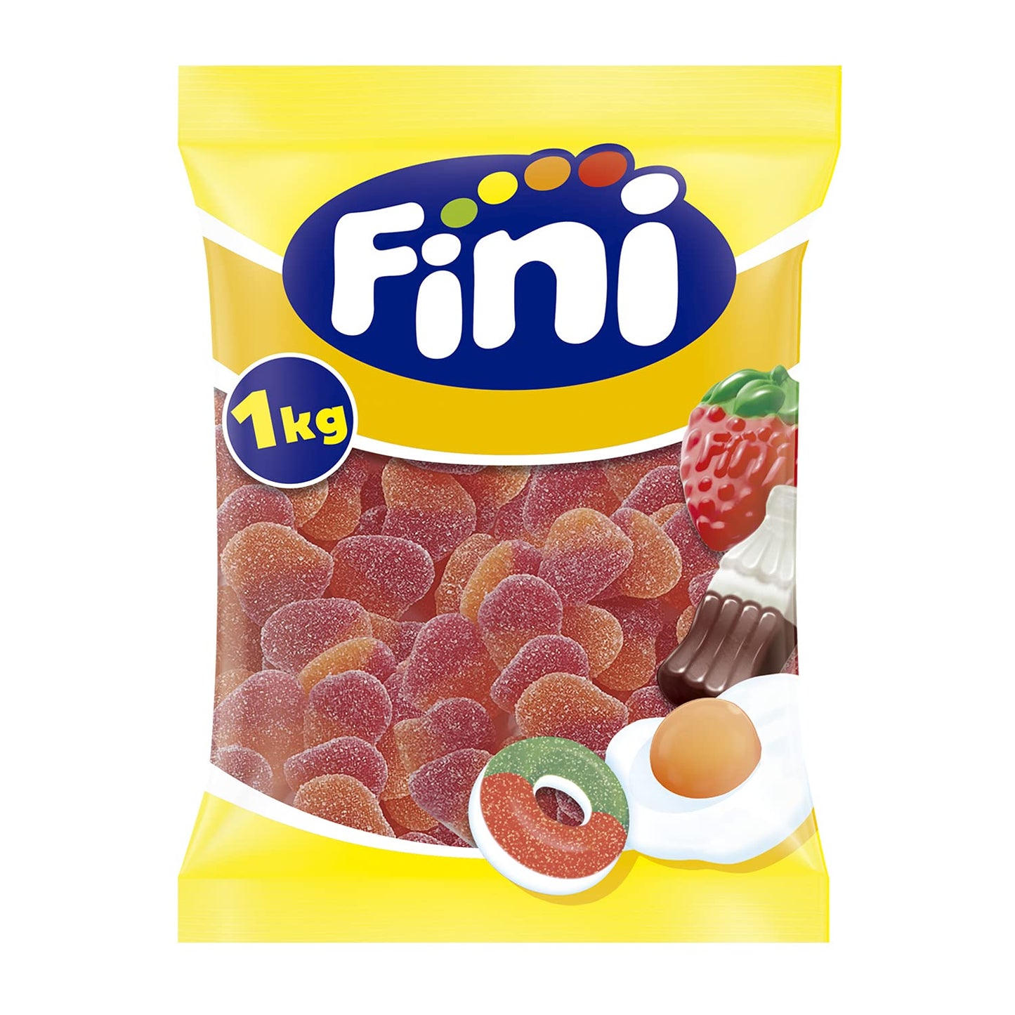 Fini 1KG Gluten Free Peach Heart - Gummies