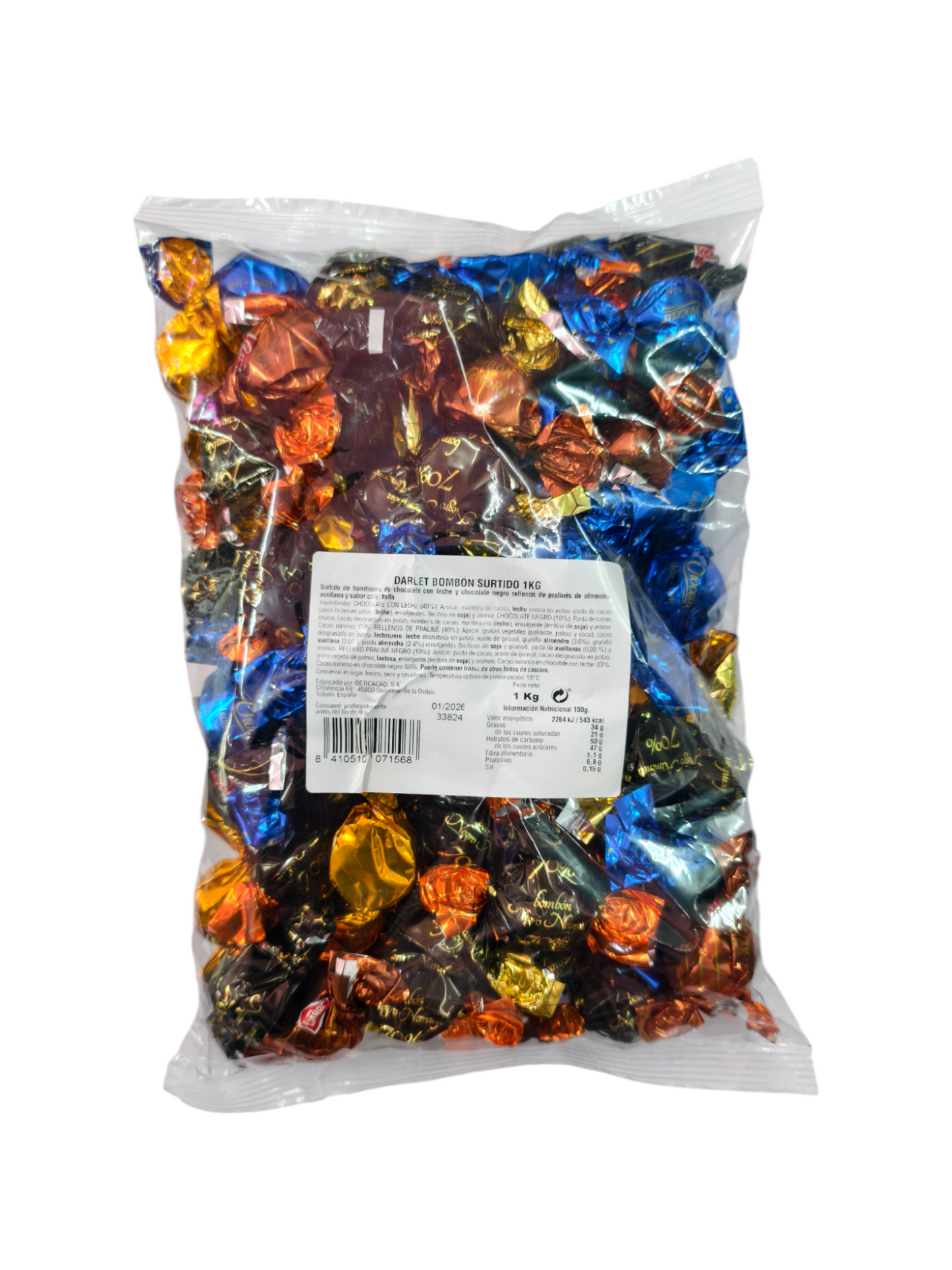 DARLET BOMBON RELLENO SURTIDO - BOLSA 1KG