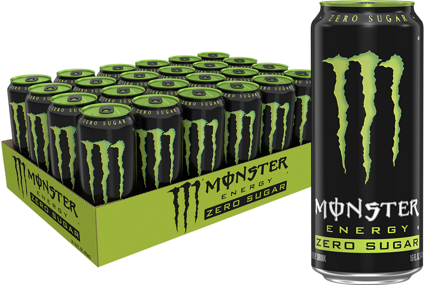 MONSTER ENERGY ZERO - BEBIDA ENERGETICA - 24 LATAS