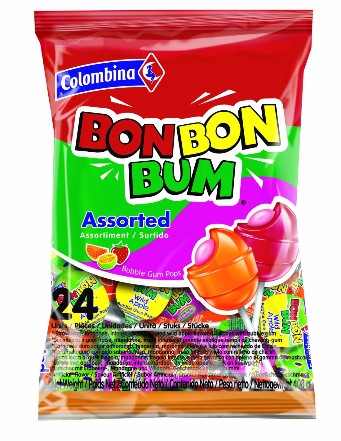 Colombina Bon Bon Bum Assortment 24U