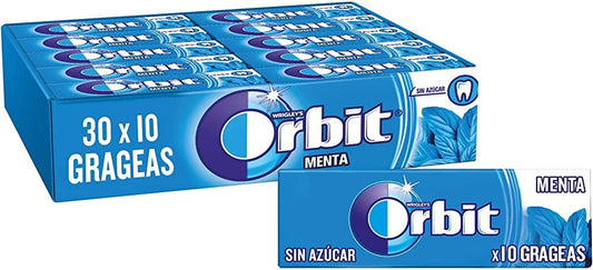 Drageia de goma de menta Orbit 30 unidades