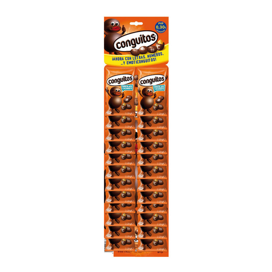Conguitos Panoplia Chocolate 24 Bolsitas