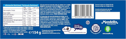 Oreo Original Galletas de Cacao Rellenas de Crema Sabor Vainilla 154g - Pack de 16